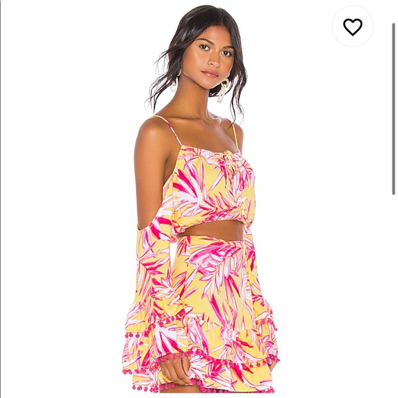 Lovers + Friends Yacht Party Crop in Festival Palm - Picture 2 of 6